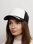 Бейсболка FLEXFIT арт. 6005FC (белый / черный)